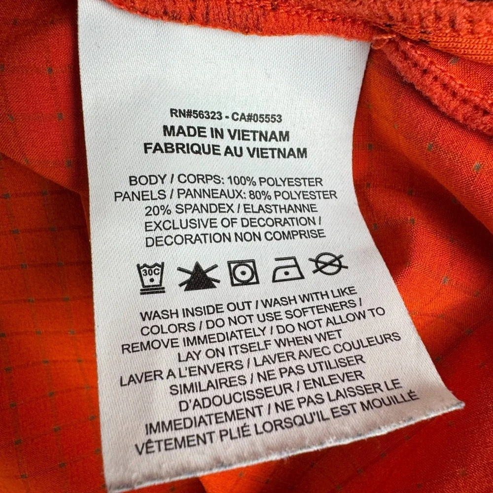 Nike Trail Rise 365 Dri Fit Shirt Polyester Orange Mens Large L